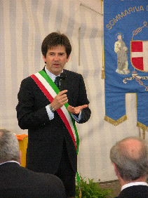 Una foto del sindaco Andrea Pedussia
